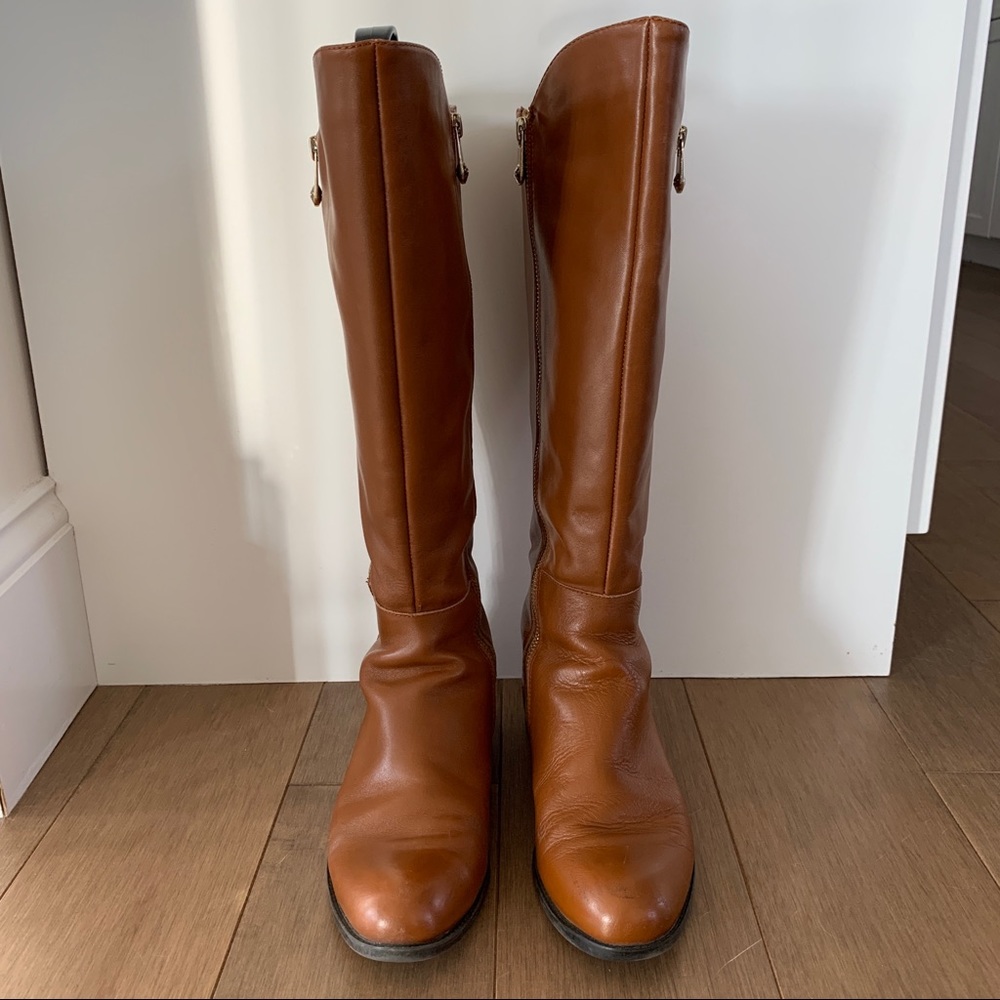 Tahari Leather knee high riding boots